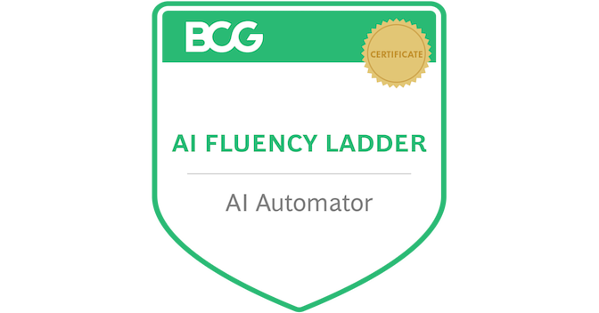 AI Fluency Ladder: AI Automator badge