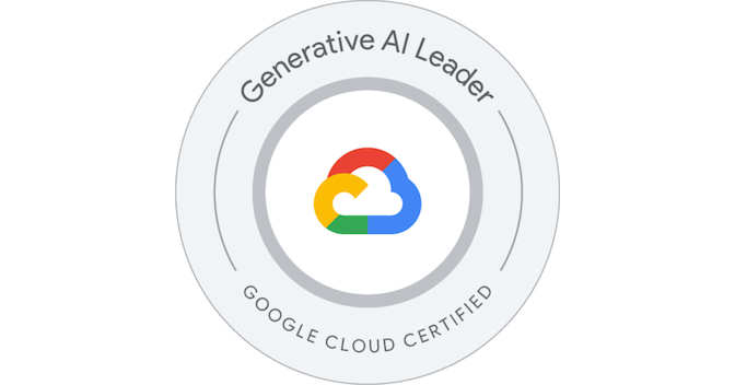 Generative AI Leader Certification badge